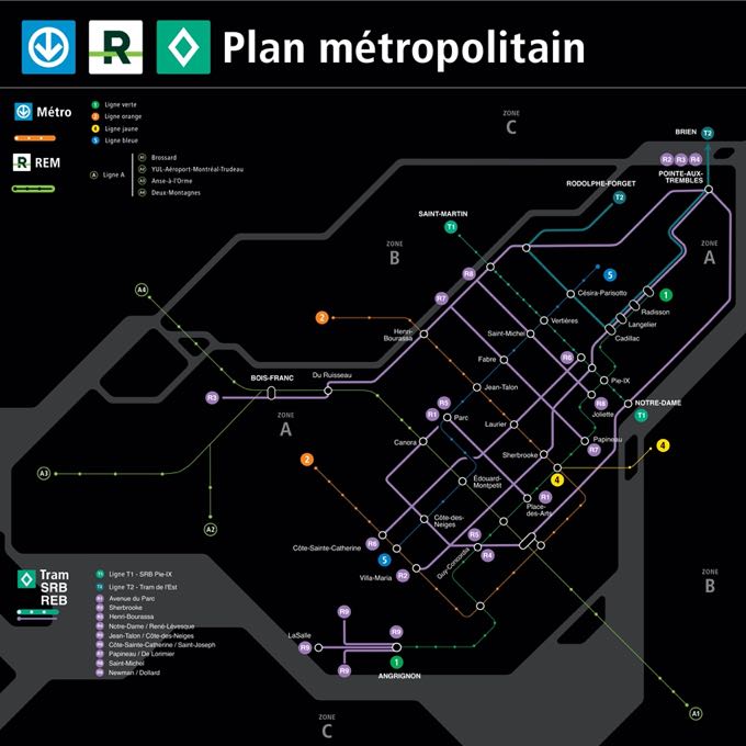 Réseau express bus - Projet Montréal