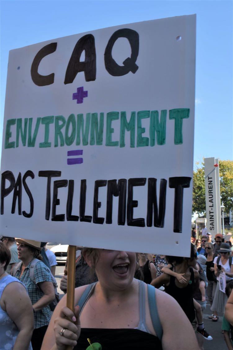 CAQ et environnement égale pas tellement