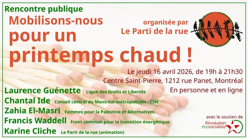 Mobilisons contre la CAQ